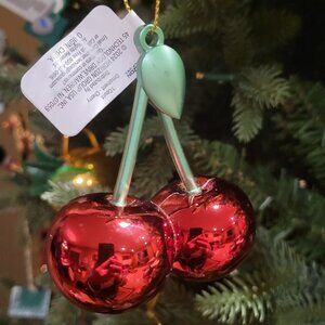 Target Bullseye Playground Cherry Novelty Retro Christmas Ornaments 3 Ornaments